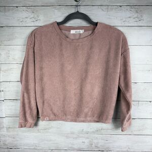 Kids Barefoot Dreams Beach Dusty Pink Pullover Sweater